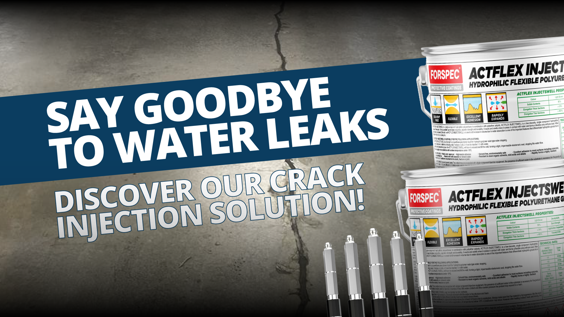 Say Goodbye to Water Leaks - Discover Our Crack Injection Solution!