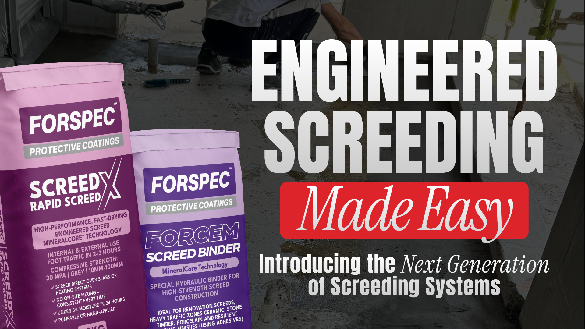 Introducing the Next Generation of Screeding Systems