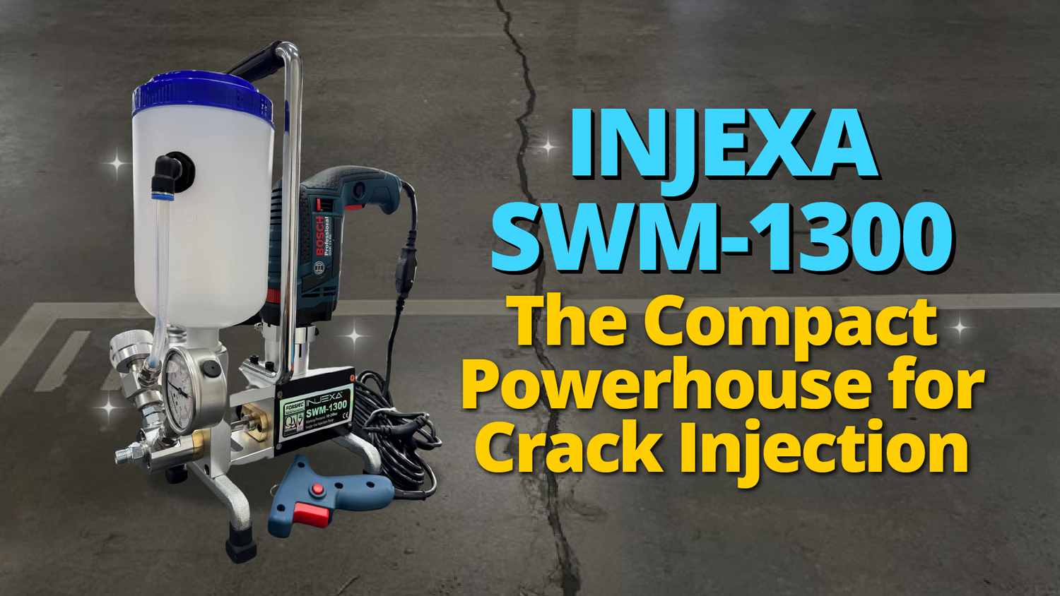 INJEXA SWM-1300: The Compact Powerhouse for Crack Injection