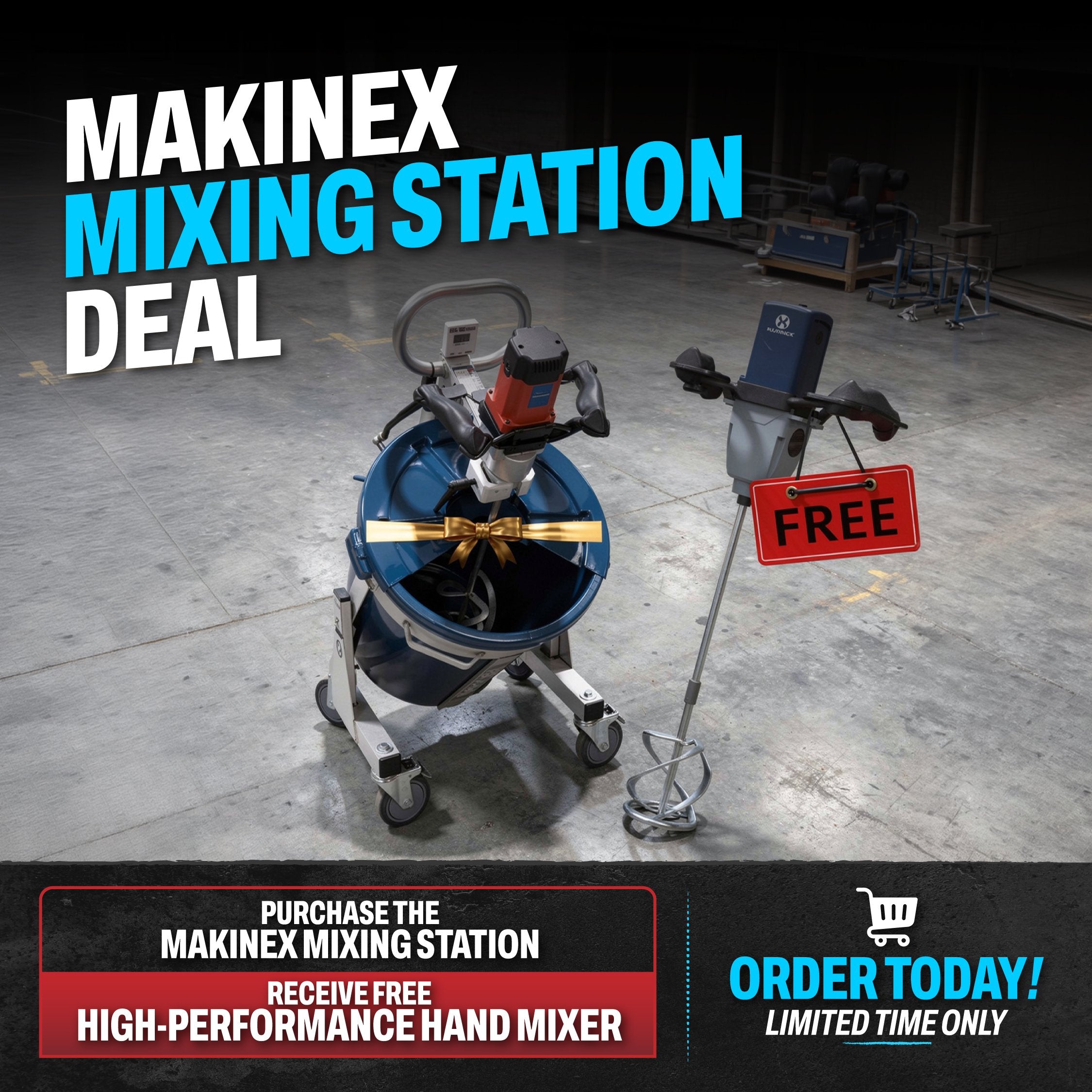 Makinex Mixing Station Deal - Buy the Mixing Station, receive a free high-performance hand mixer