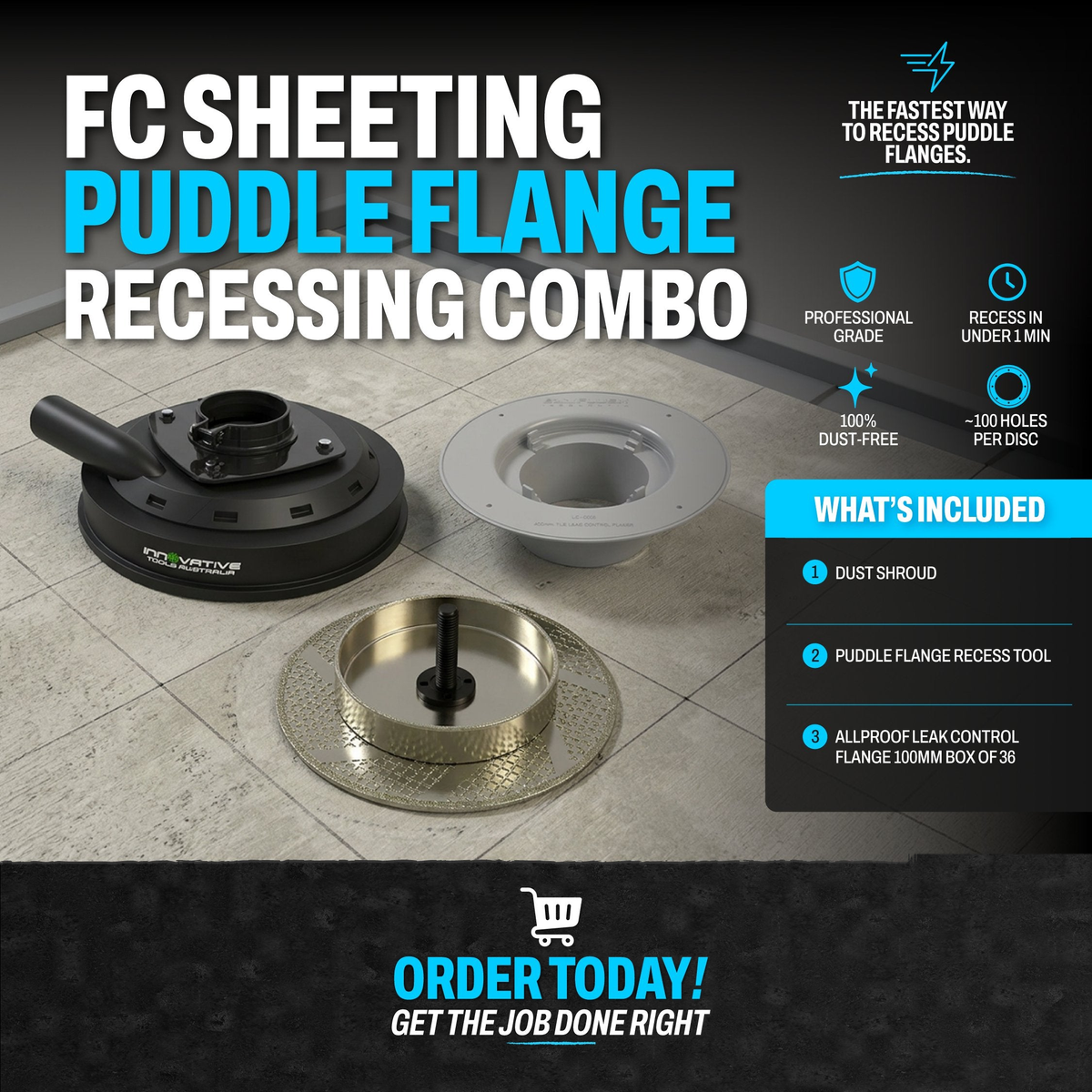 FC Sheeting Puddle Flange Recessing Combo