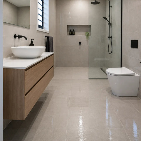 Tiled bathrooms