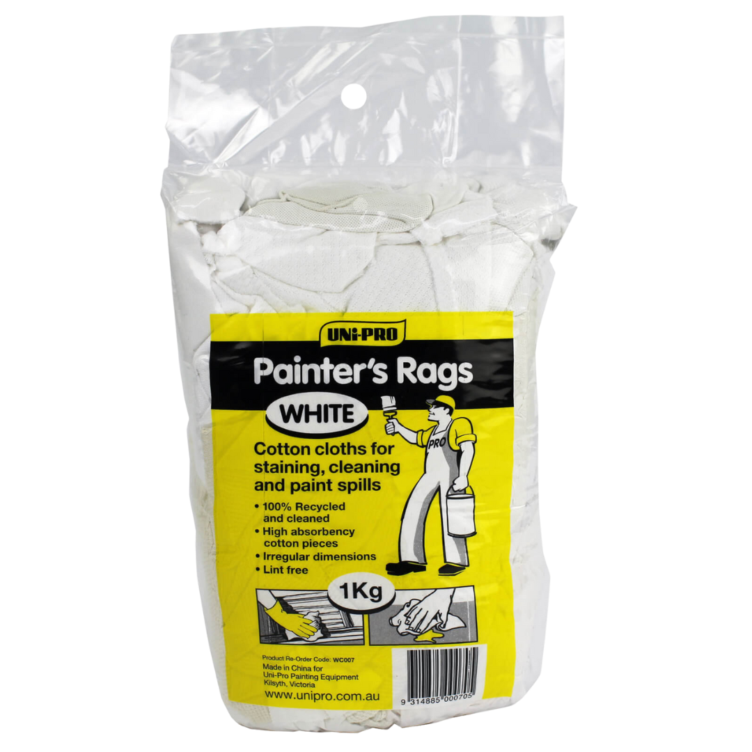 UNi-PRO Trade Rags (White) 1kg