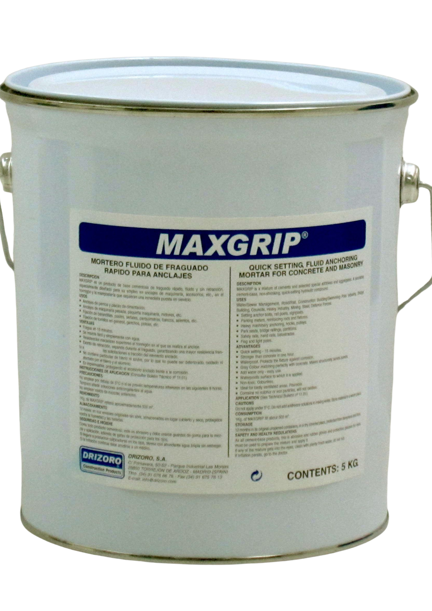 Drizoro Maxgrip 25kg – Rapid Anchoring Grout