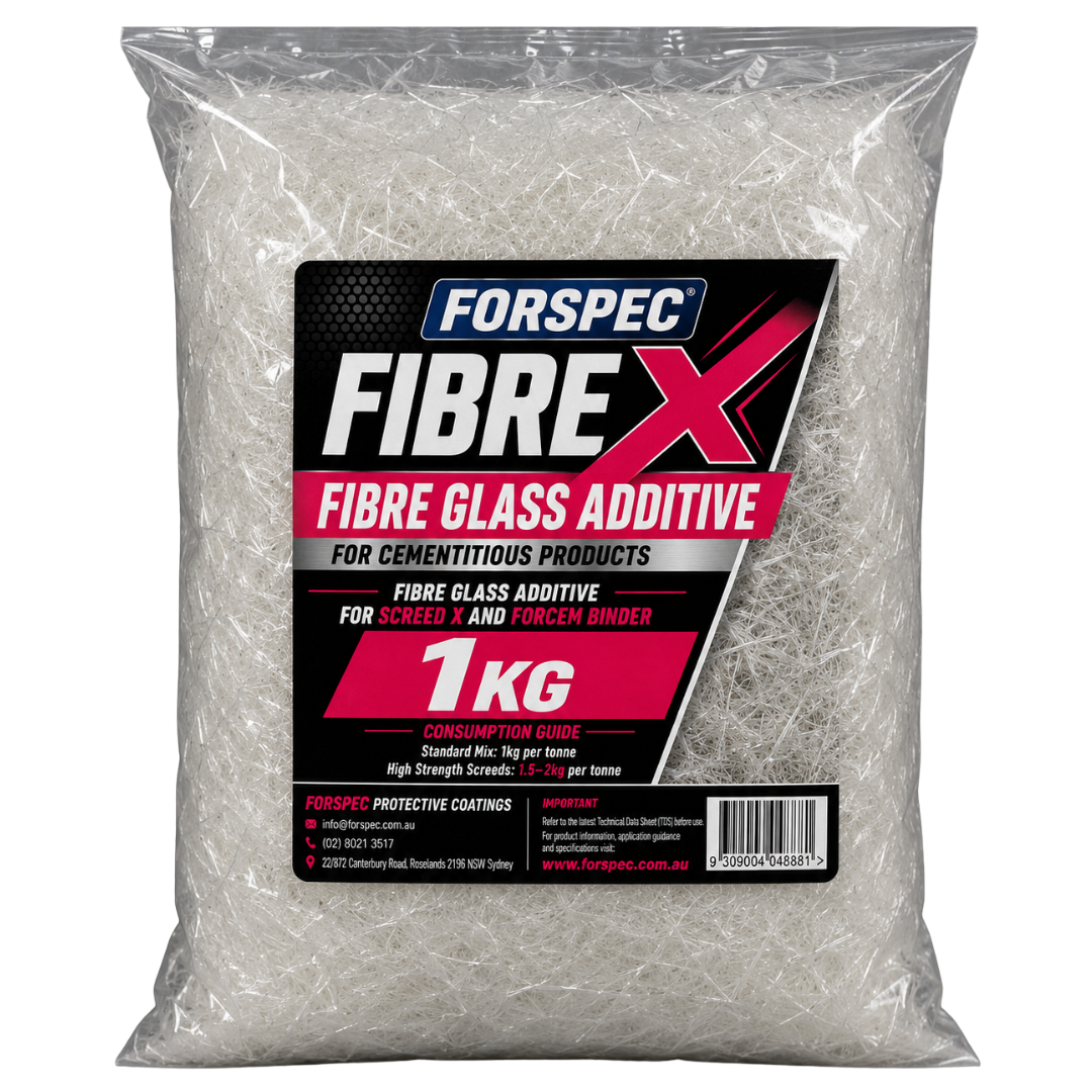 Fibre X Fibreglass Additive 1kg for Screeds, Renders & Cementitious Mixes