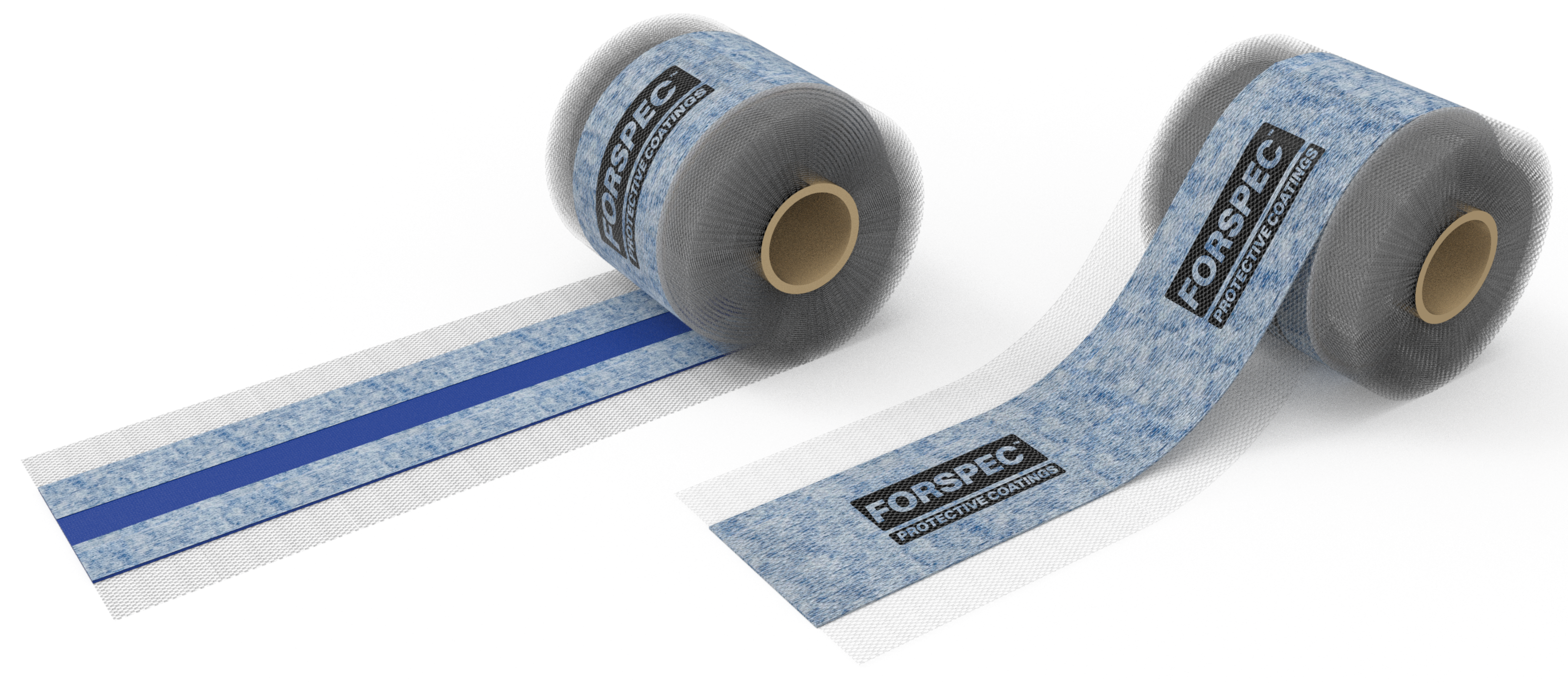 Forspec ACTFLEX Mesh Tape 120mm x 20m Reinforced Waterproofing Tape for Bridging Joints, Cracks, Corners, and Movement Areas in Internal and External Waterproofing Membrane Systems.