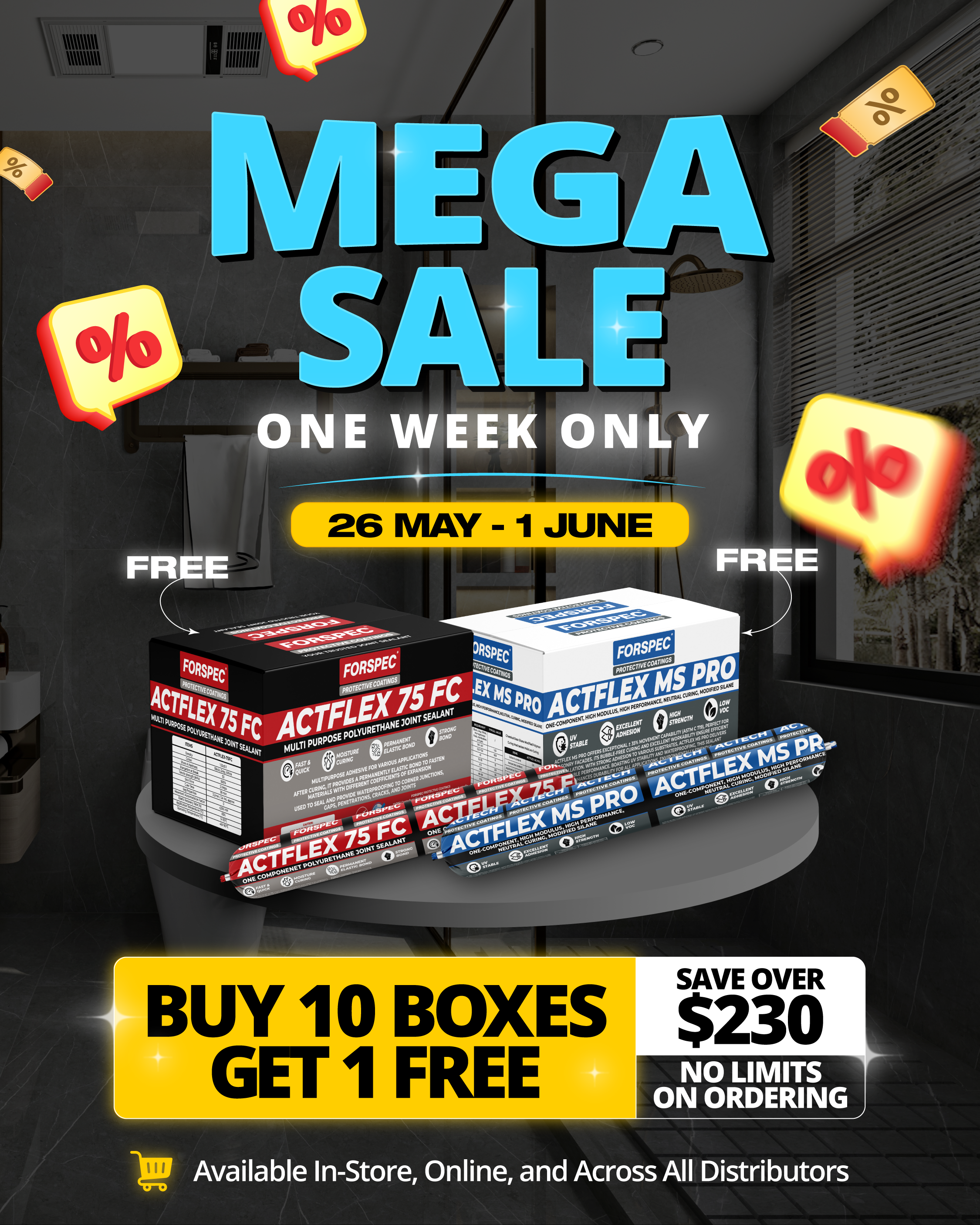 MEGA SALE BUNDLE – ACTFLEX 75FC & MS PRO (Buy 10 boxes Get 1 Free)