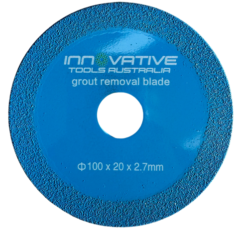 Diamond grout blade