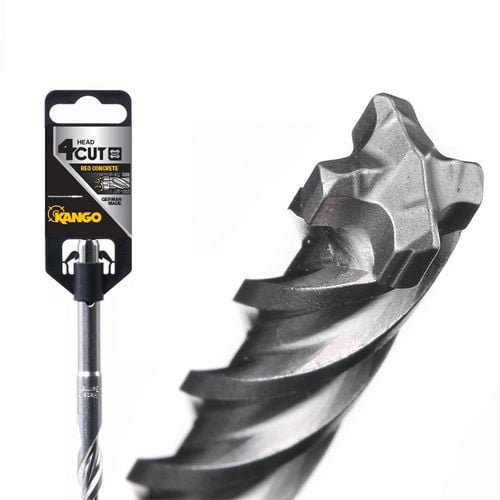 Kango SDS-Plus 4 Cutter Reinforced Concrete Drill Bit for drilling reinforced concrete, masonry, brick, and stone with fast cutting performance and extended durability