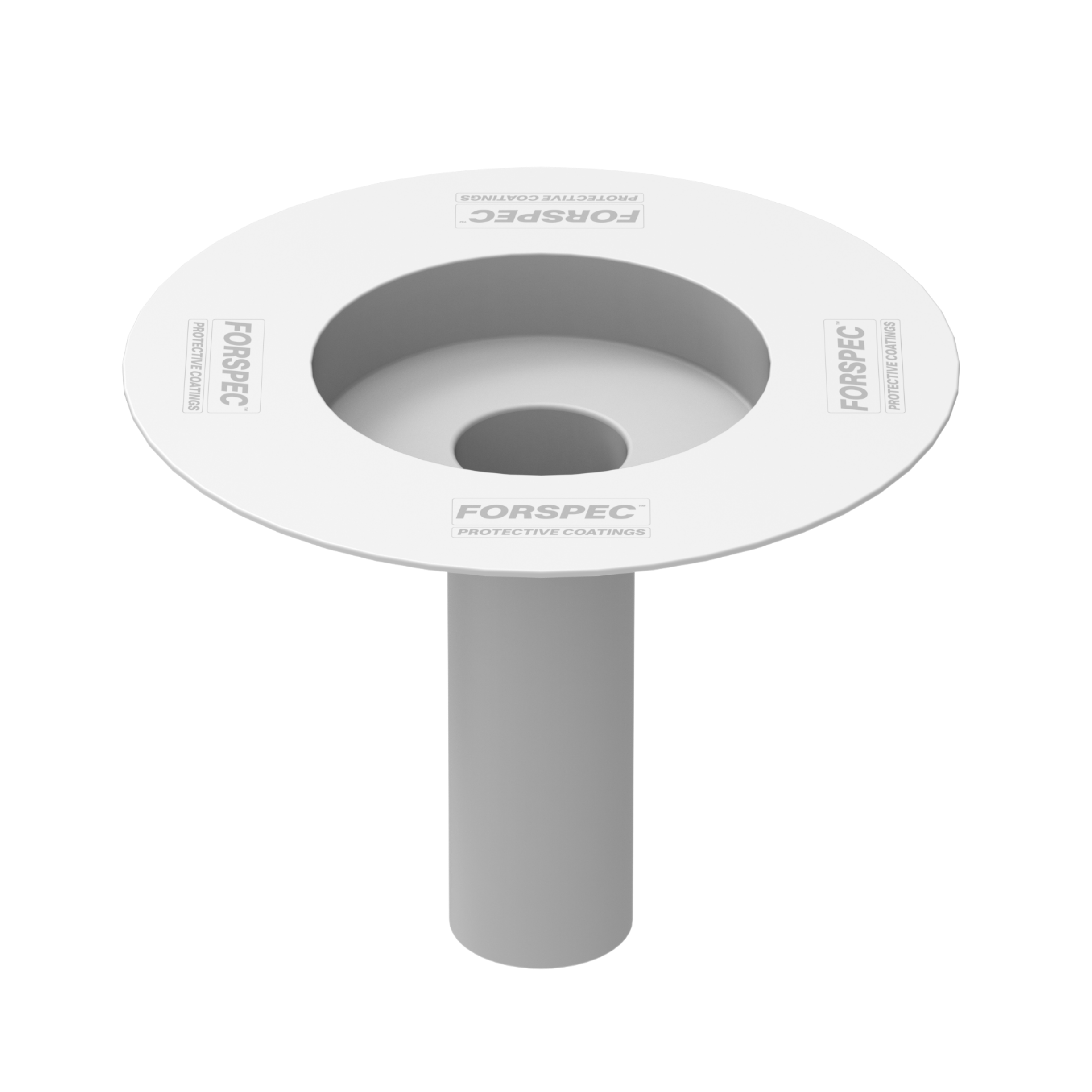 Polyfin prefabricated drain pipe compatible with waterproof membrane systems for roof and balcony drainage.