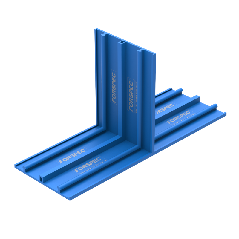 PREBAR PVC Waterstop Vertical T-Piece External 150mm for sealing external concrete construction joints and preventing water ingress in waterproofing applications.