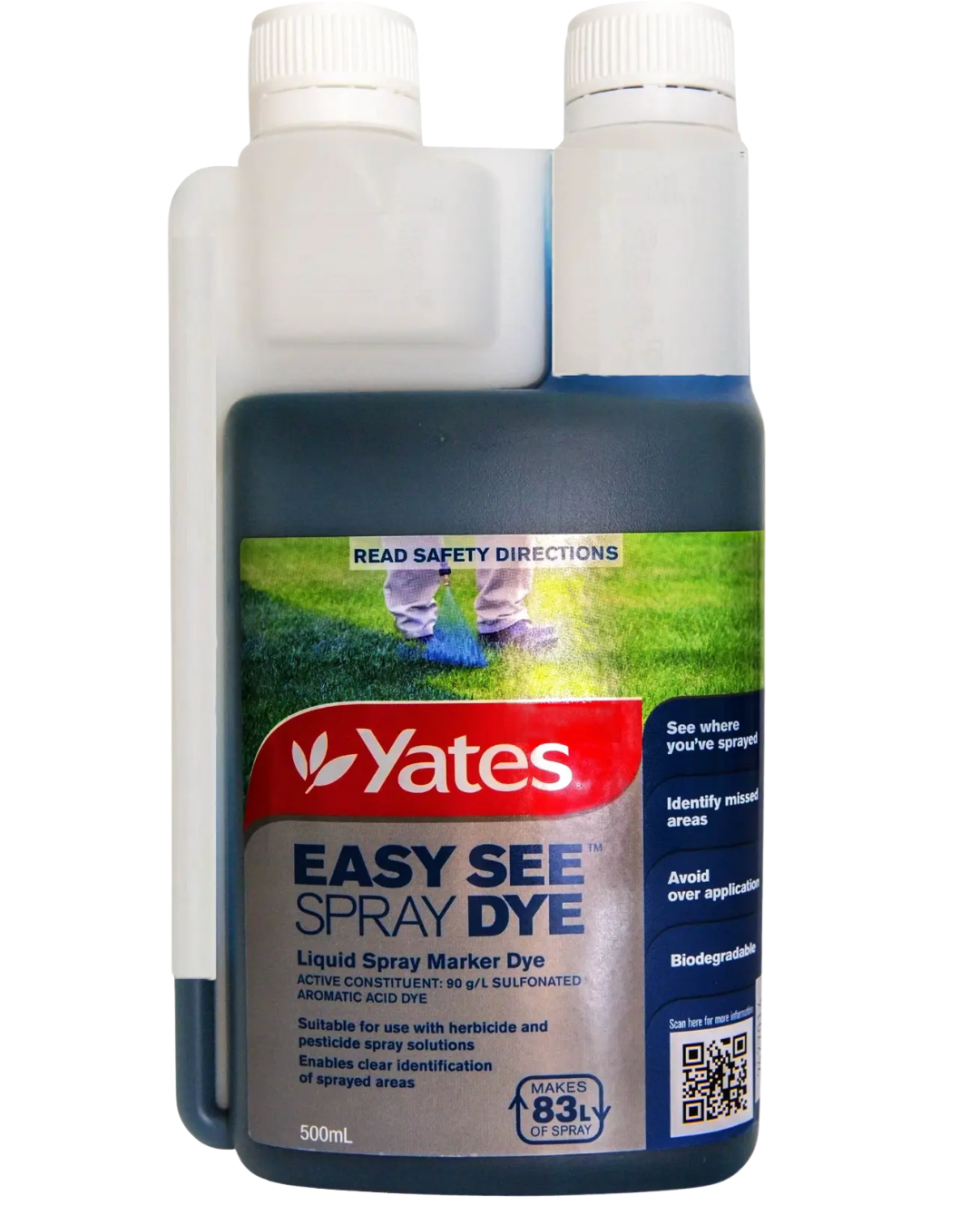 Yates 500ml Liquid Easy See Spray Dye (blue)
