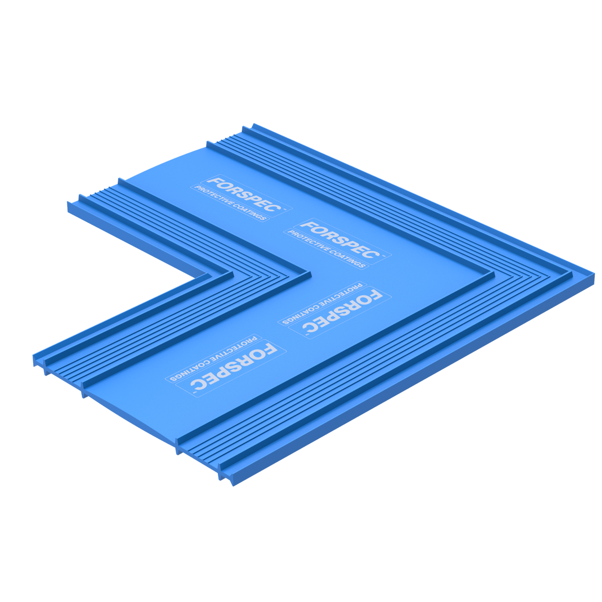 PREBAR PVC Waterstop L-piece for internal and external waterproof concrete corner junctions.
