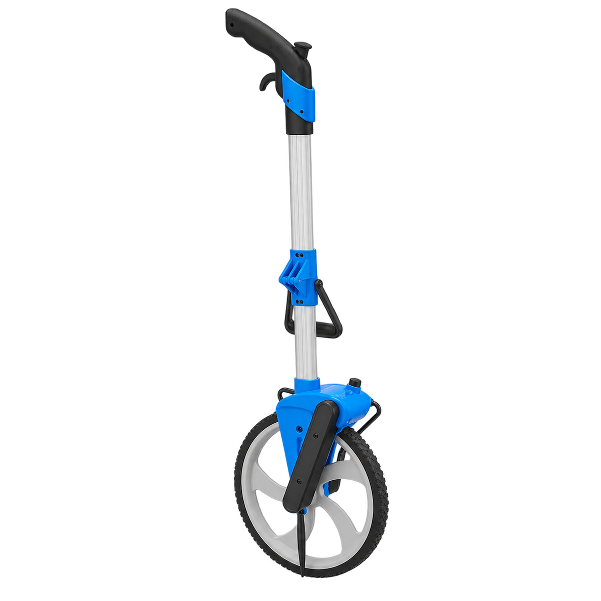 Empire 320mm professional measuring wheel with foldable telescopic handle and precision counter for accurately measuring long distances on construction, landscaping and surveying projects.