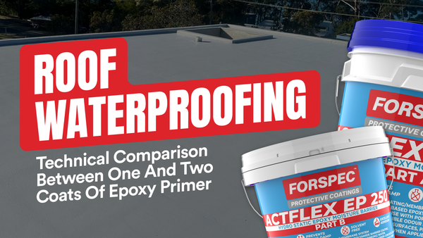 Roof Waterproofing: Technical Comparison Between One and Two Coats of Epoxy Primer