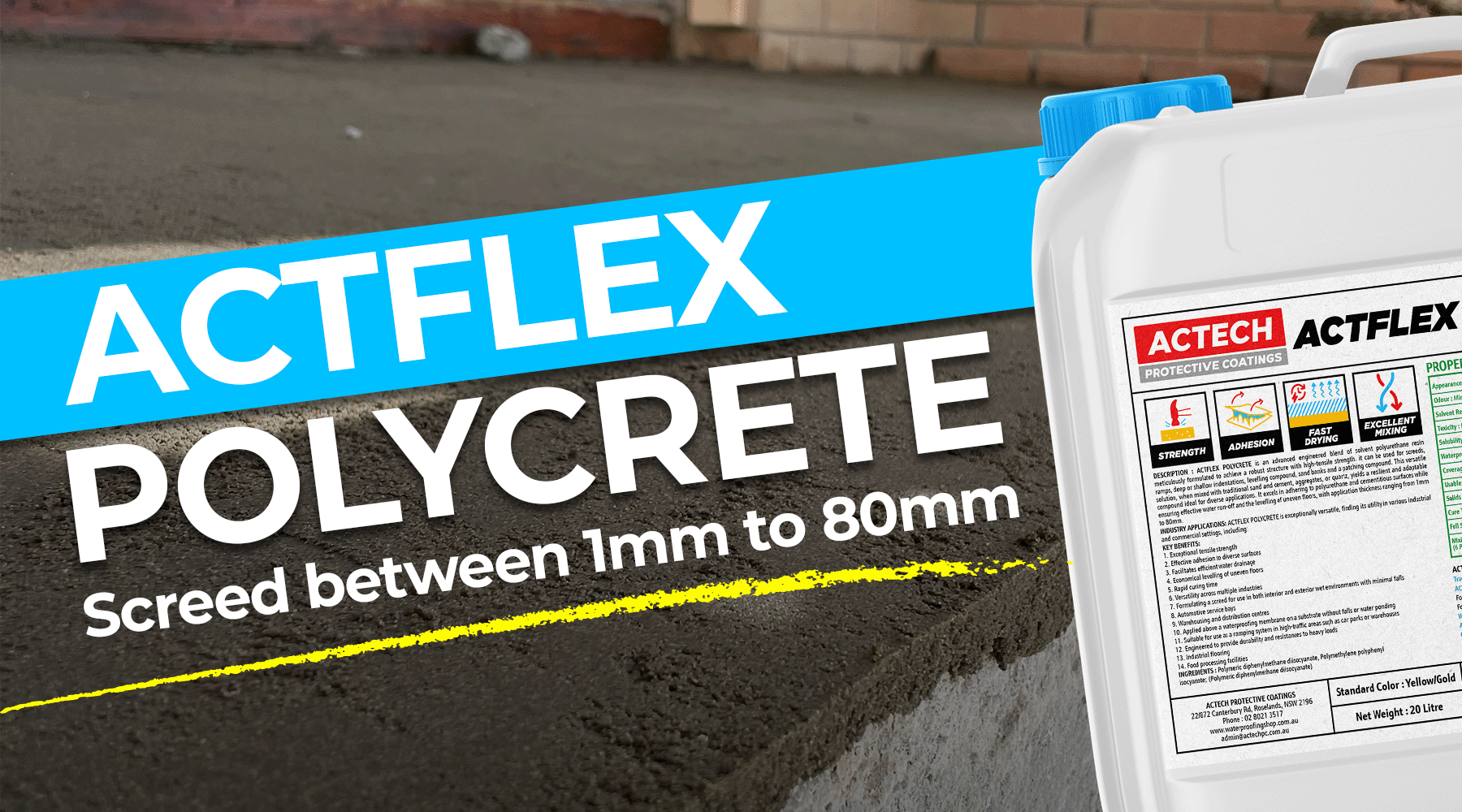 ACTFLEX POLYCRETE: Your Ultimate Screed Solution