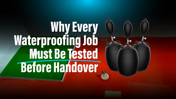 Flood Test Balloons – Why Every Waterproofing Job Must Be Tested Before Handover