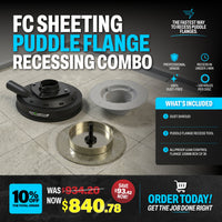 Puddle Flange Recess Combo