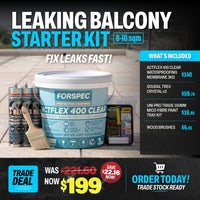 Starter Kit – Leaking Balcony Waterproofing Kit 9sqm