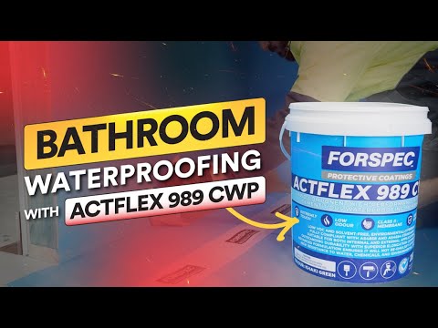 Bathroom Waterproofing Using ACTFLEX 989 CWP