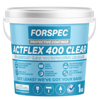 Forspec ACTFLEX 400 Clear UV-resistant clear waterproofing membrane for tiled and masonry surfaces