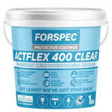 Forspec ACTFLEX 400 Clear UV-resistant clear waterproofing membrane for tiled and masonry surfaces