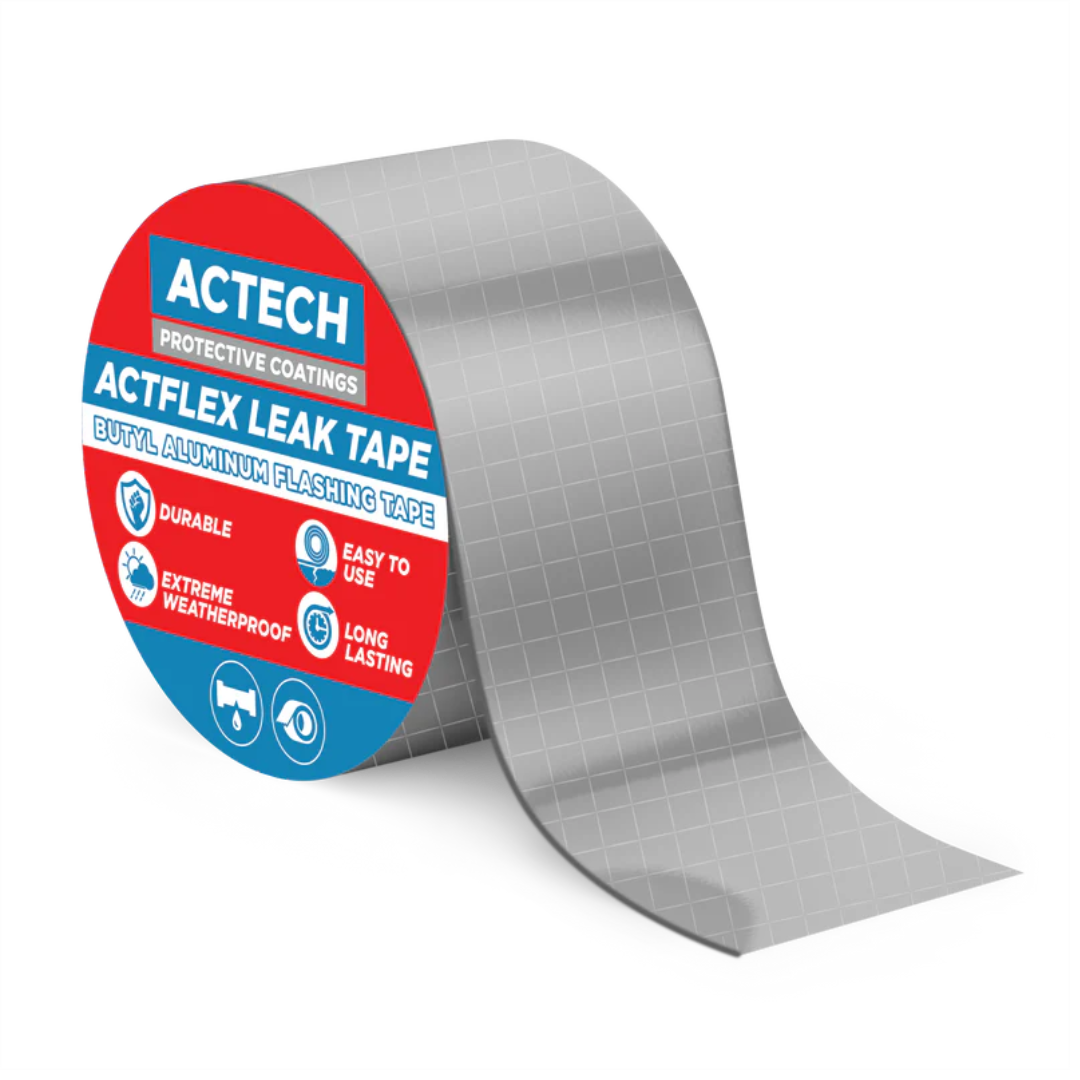 ACTFLEX Leak Tape 5m Aluminium Reinforced Butyl Tape