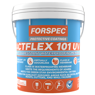 Forspec ACTFLEX 101 UV stable water based Class III waterproofing membrane