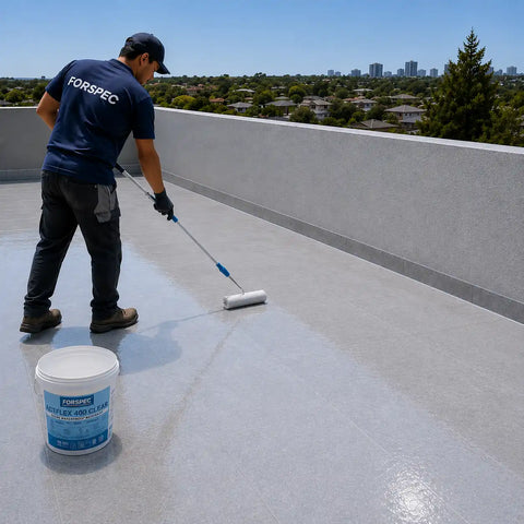 Roll second coat