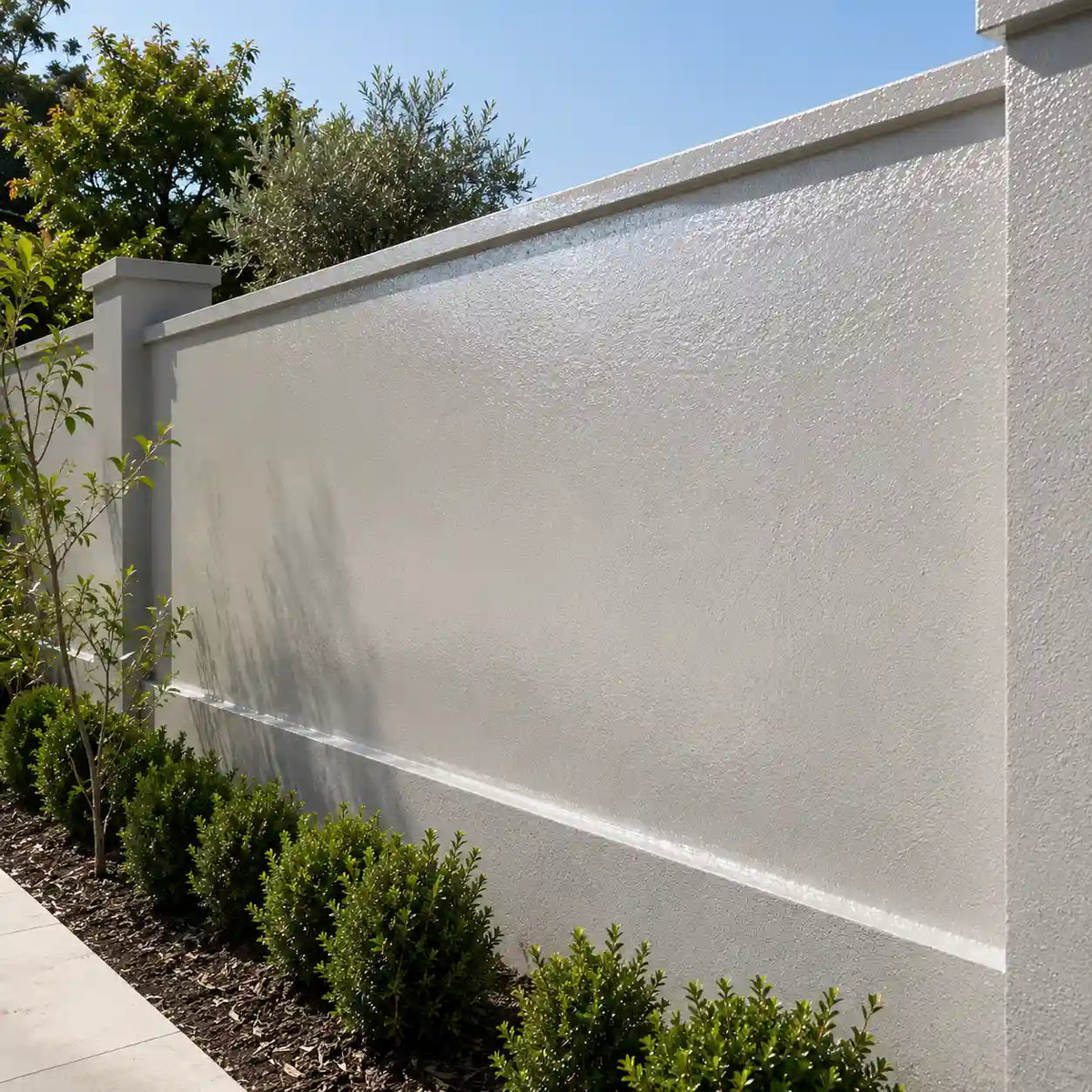 Rendered walls