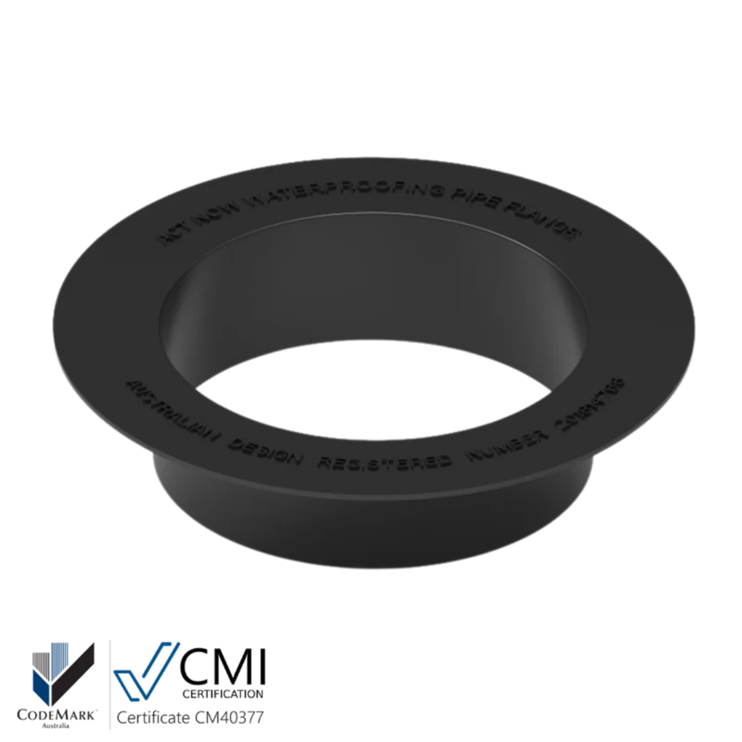 Actnow 100mm rubber puddle flange for waterproofing pipe penetrations