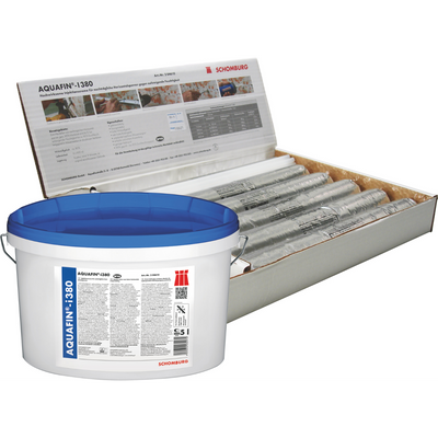 Schomburg AQUAFIN-i380 rising damp injection cream 550ml cartridges (pack of 6) with reusable injection applicator for creating a damp-proof course in masonry walls.