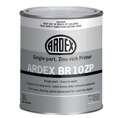 Ardex BR 10 ZP zinc-rich primer 1L for corrosion protection of steel reinforcement before concrete repairs
