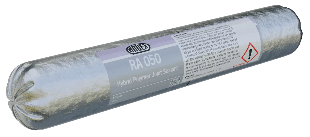 ARDEX RA 050 600mL hybrid polymer joint sealant for expansion joints, construction joints, concrete, masonry, and waterproofing applications with excellent adhesion and weather resistance.