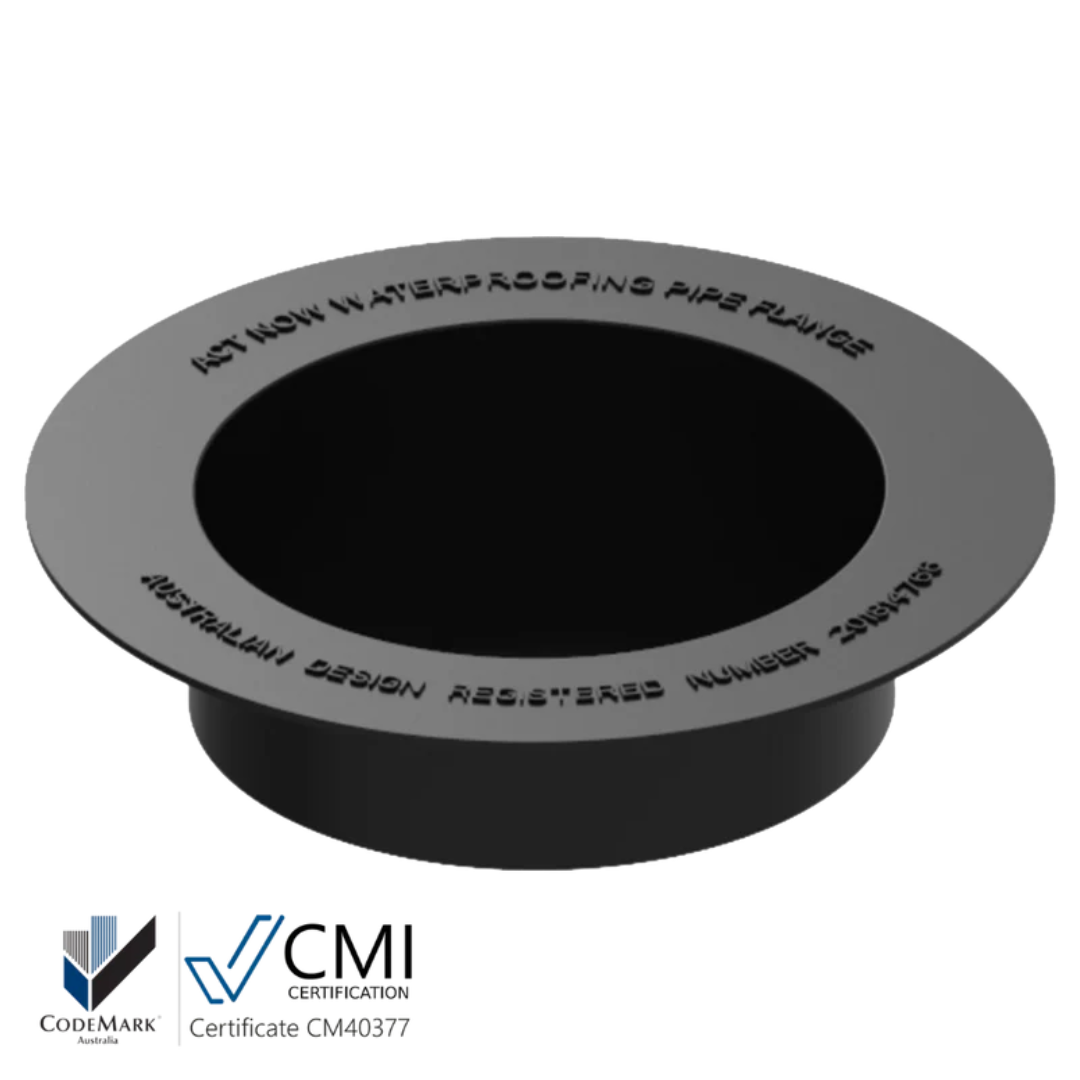 Actnow 100mm Rubber Flood Test Puddle Flange