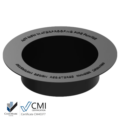 Actnow 100mm Rubber Flood Test Puddle Flange
