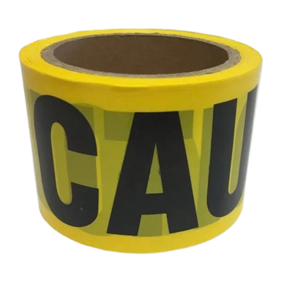 Brutus Caution Tape – Wet Paint 75mm x 100m high-visibility warning tape for marking freshly painted areas, work zones, and restricted access on construction and maintenance sites.