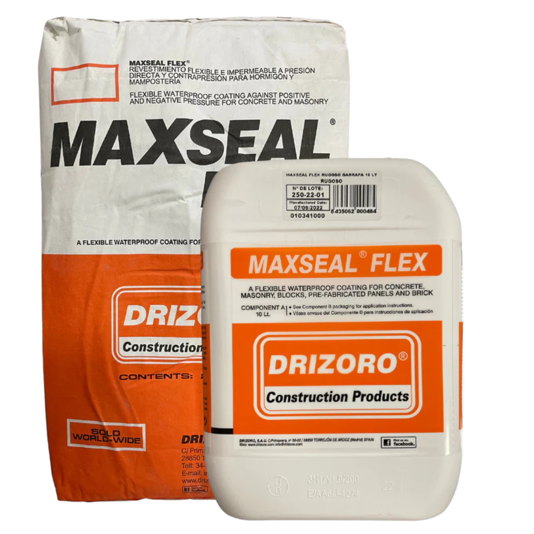 Drizoro MAXSEAL FLEX flexible waterproof coating for concrete, masonry, blocks and brick