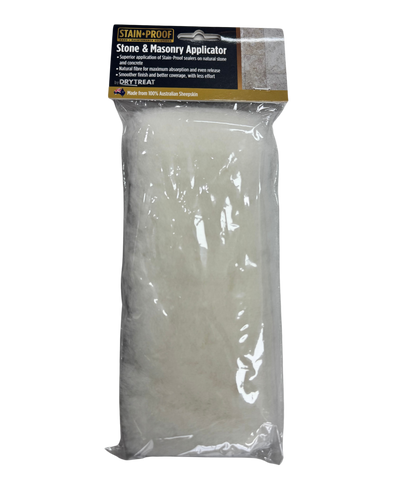 DryTreat Stone and Masonry Applicator Lambswool Applicator for Even Application of Penetrating Sealers on Natural Stone, Concrete, Brick, Pavers, and Masonry Surfaces.
