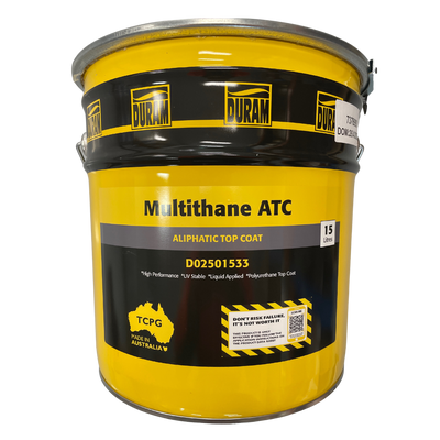 DURAM Multithane ATC Aliphatic Top Coat 15L polyurethane coating for UV-stable waterproofing systems
