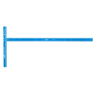 Empire Metric True Blue T-Square 1197mm aluminium layout square with high-visibility markings for accurate measuring, marking and squaring in carpentry, framing and construction applications.