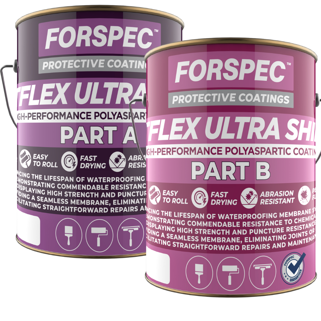 FORSPEC ACTFLEX Ultra Shield Part A and Part B high-performance two-component polyaspartic coating kit