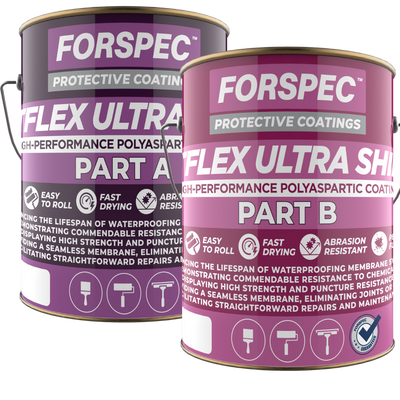 FORSPEC ACTFLEX Ultra Shield Part A and Part B high-performance two-component polyaspartic coating kit