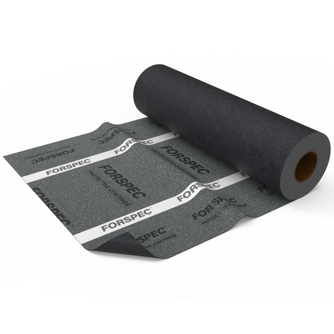 FORSPEC FORZAFLEX RR torch-on bituminous waterproofing membrane roll for below-ground, roof, and structural waterproofing applications.