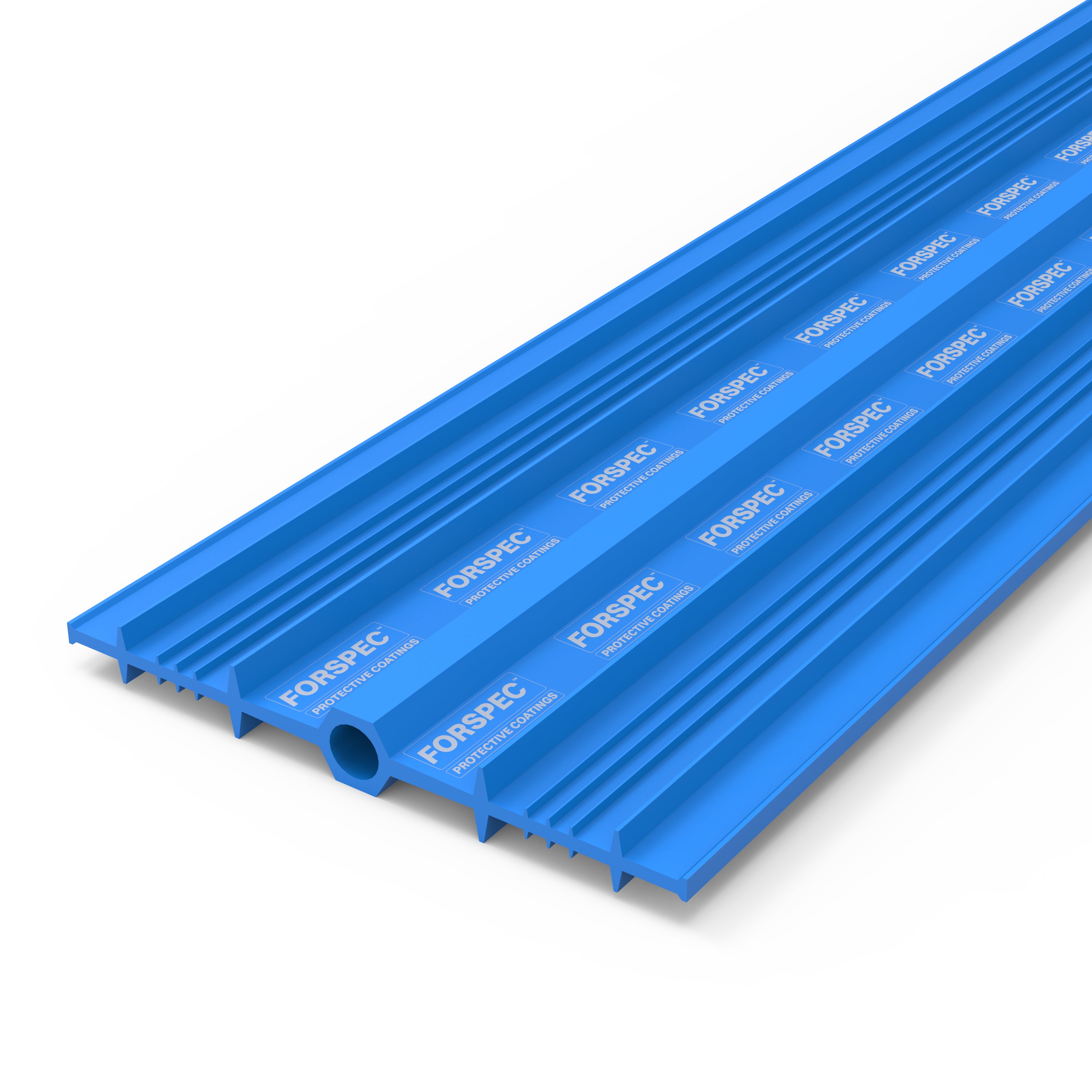Forspec PREBAR PVC Internal Waterstop for waterproofing concrete construction joints in basements, retaining walls, tunnels, water tanks, and other cast-in-place concrete structures.