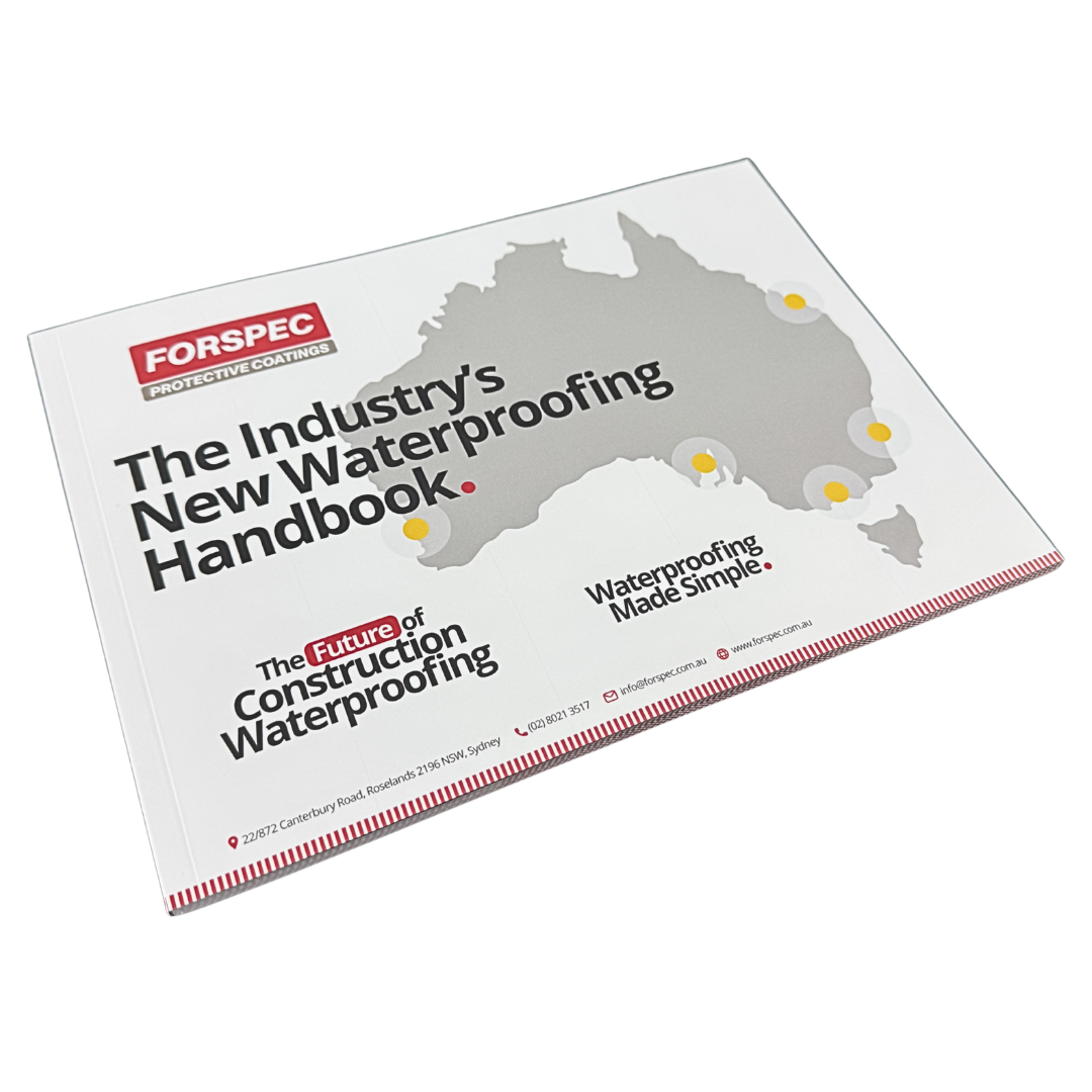 FORSPEC Waterproofing Handbook featuring the industry's new waterproofing handbook with technical guidance, product information, and best practice installation resources for waterproofing professionals.