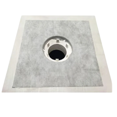 GRIPSET BRWPF square self-adhesive butyl rubber sealing patch designed to create a waterproof seal around floor wastes, pipe penetrations, and drainage outlets before applying waterproofing membranes.