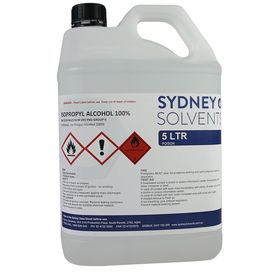 IsoPropyl Alcohol - IPA Isopropanol 100% 5 Litre