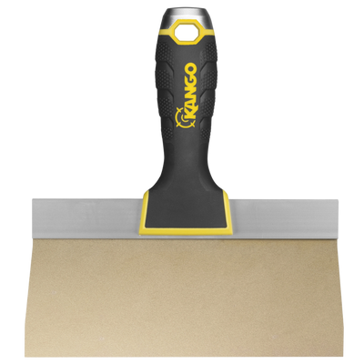 Kango Taping Knife 200mm with stainless steel blade and ergonomic soft-grip handle for applying, smoothing, and finishing joint compound, plaster, fillers, and waterproofing compounds