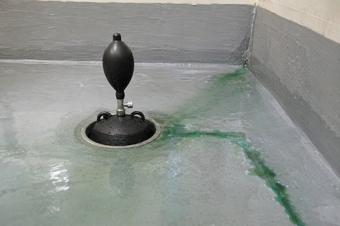 Leak investigation with dye